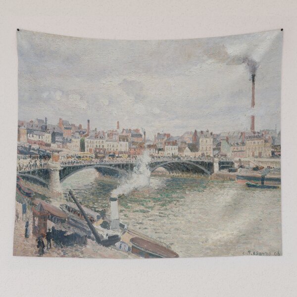 Item preview, Camille Pissarro - Morning, An Overcast Day, Rouen (Matin, temps gris, Rouen) 1896 designed and sold by HistoryRestored.