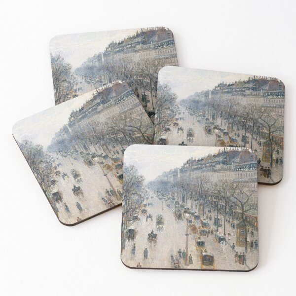 Item preview, Camille Pissarro - The Boulevard Montmartre on a Winter Morning (Boulevard Montmartre, matin d'hiver, 1897) designed and sold by HistoryRestored.