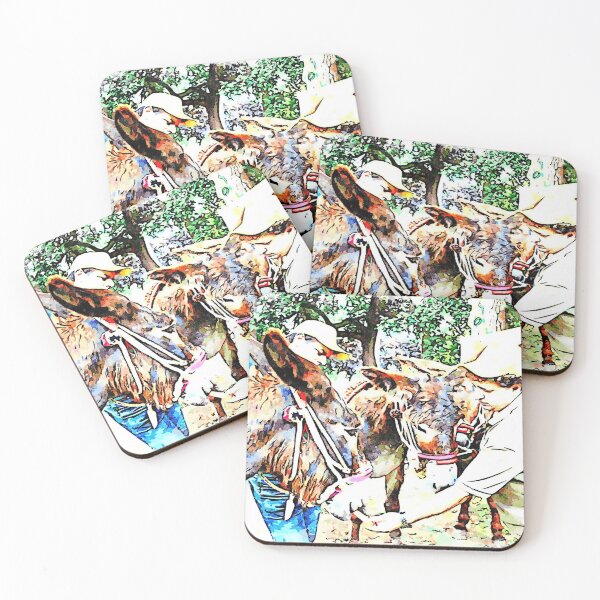 Item preview, Men and donkeys designed and sold by Giuseppe Cocco.