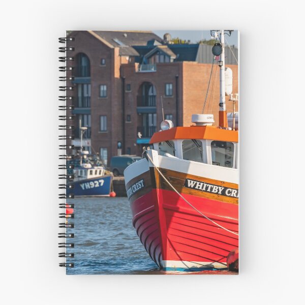 Item preview, Whitby Crest fishing boat moored in Wells, Norfolk coast designed and sold by yackers1.