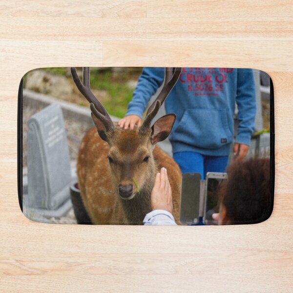 Item preview, The child and friendly young deer on the Irish Graveyard of Muckross Abbey in Killarney National Park designed and sold by AlbertMi.