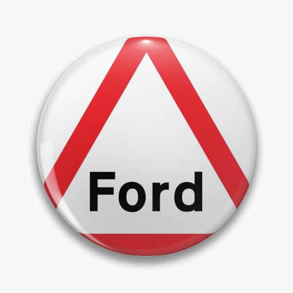 Item preview, UK traffic sign: Ford warning sign (TSRGDNO 554) designed and sold by Spyromike.