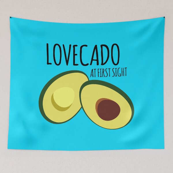 Item preview, lovecado at first sight with blue background designed and sold by hateeyes.