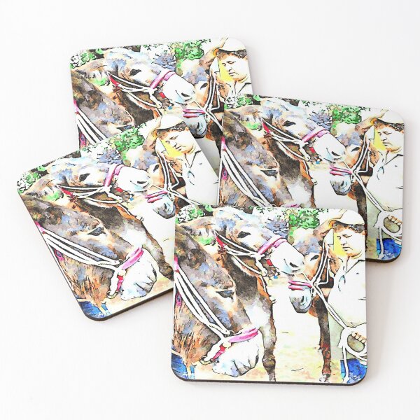 Item preview, Man and donkeys designed and sold by Giuseppe Cocco.