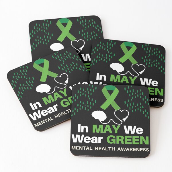 Item preview, In May We Wear Green - Mental Health Awareness designed and sold by Vibing-Right.