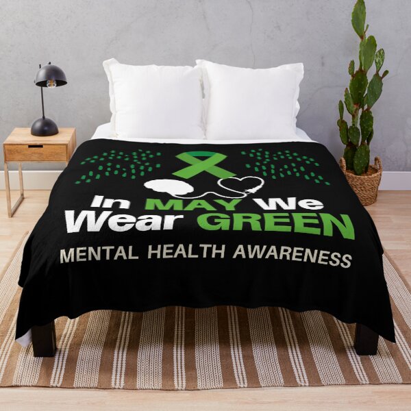 Item preview, In May We Wear Green - Mental Health Awareness designed and sold by Vibing-Right.