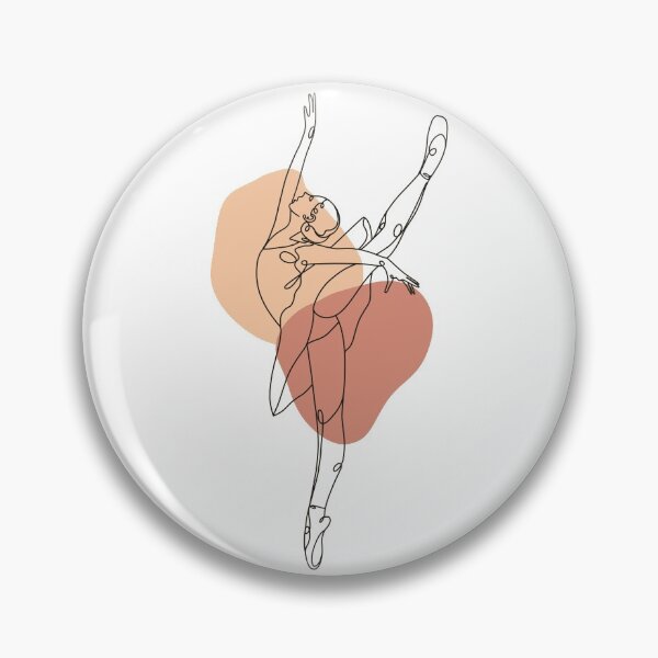 Item preview, Ballerina, Ballet, Ballet classes, Dancer, Dance academy, One line, Single line designed and sold by DenicaStudio.