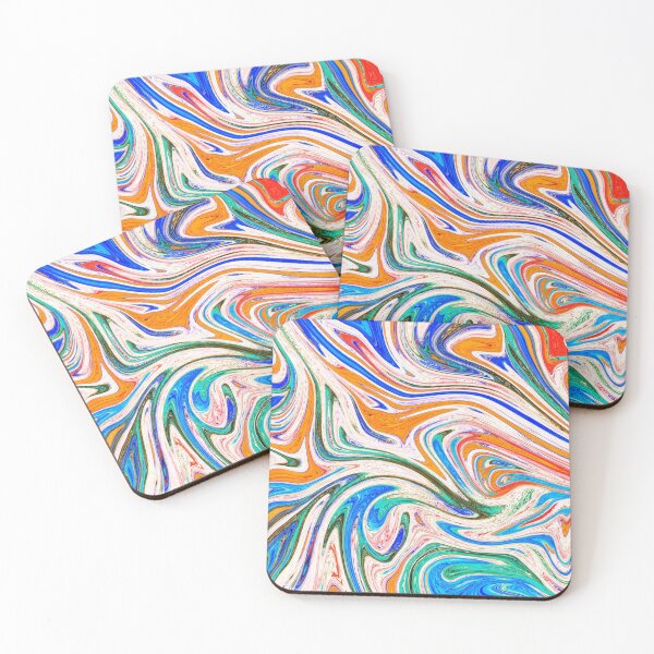 Item preview, Colorful Marble in Retro Style designed and sold by Flydea.