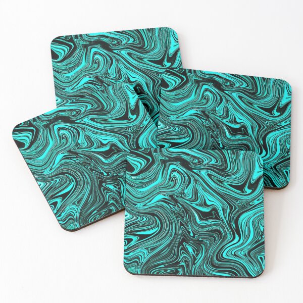 Item preview, Neon Turquoise Fluid in the Dark designed and sold by Flydea.