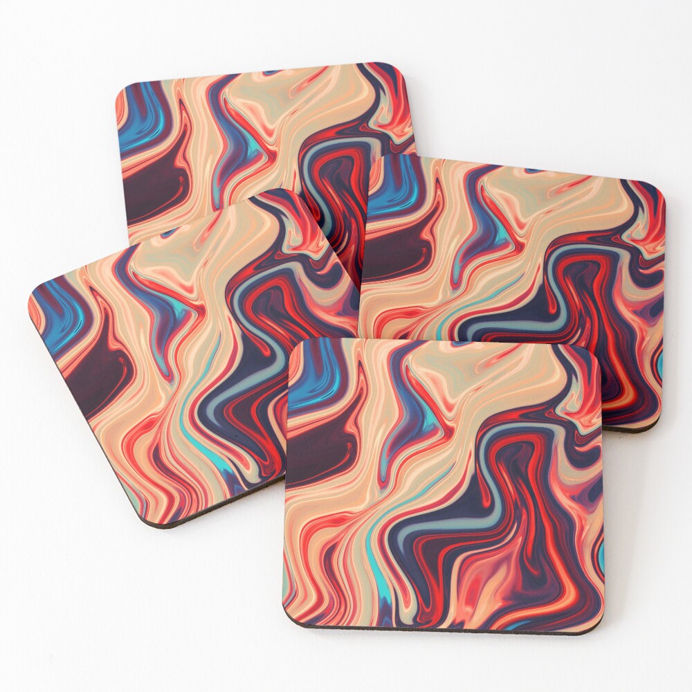 Aperçu de l'œuvre Dessous de verre (lot de 4) créée et vendue par Flydea.