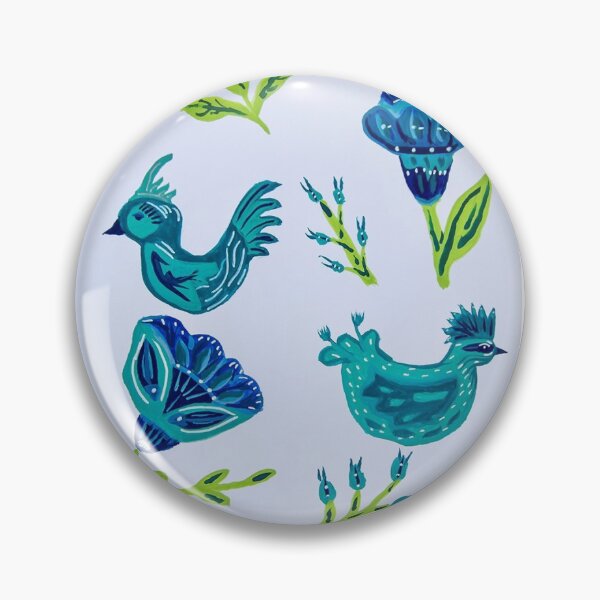 Item preview, Folk flowers and Chickens designed and sold by Yvoreed.