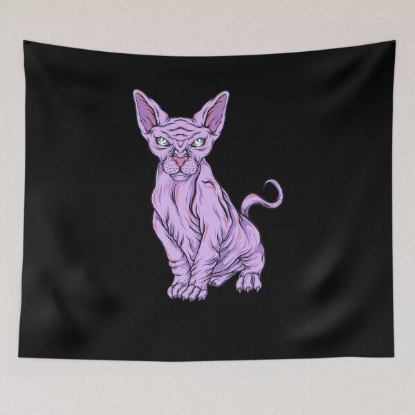 Item preview, Pastel Goth Sphynx Cat Breeders - Kitty Vaporwave designed and sold by PinkyTree.