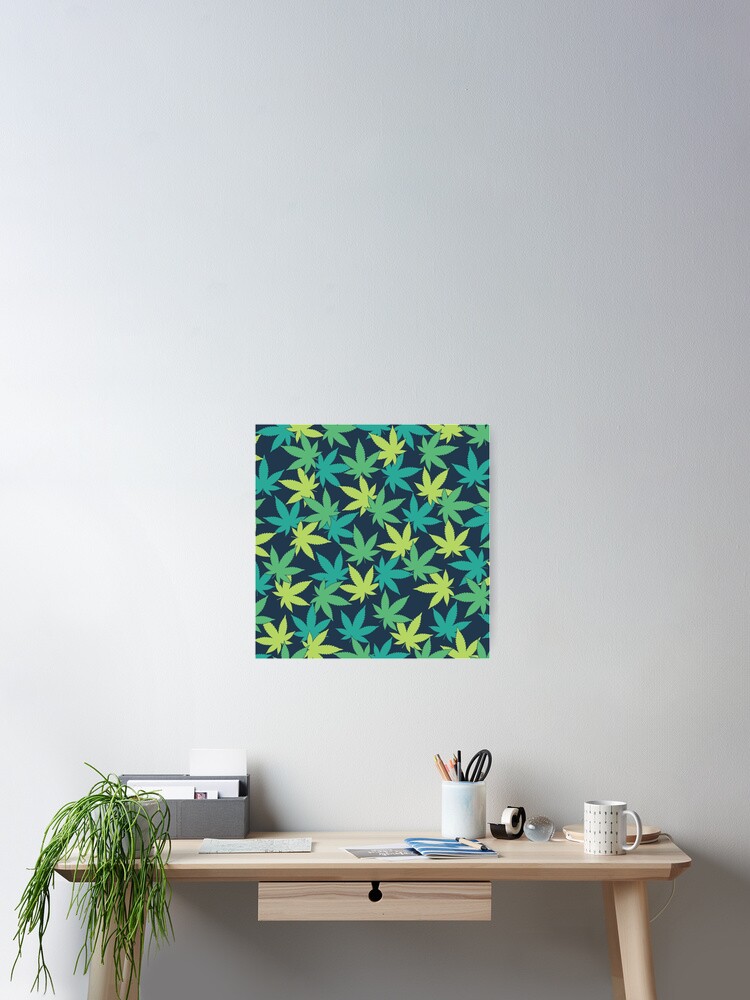 Thumbnail 2 of 3, Poster, Weed Leaf Pattern designed and sold by SweetLog.