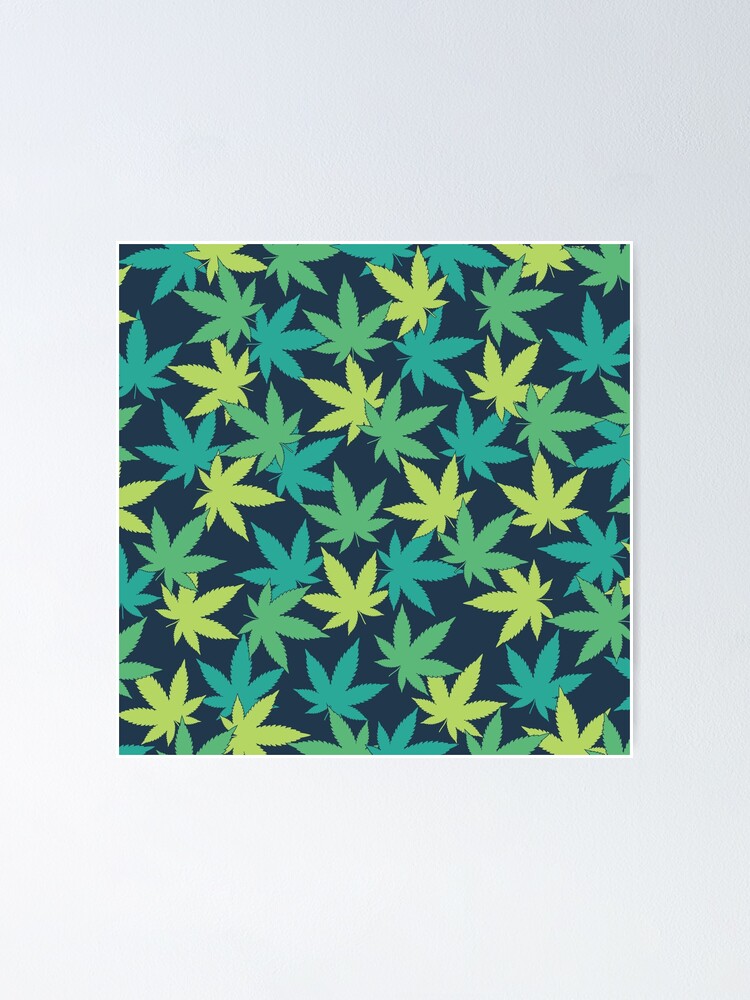Thumbnail 1 of 3, Poster, Weed Leaf Pattern designed and sold by SweetLog.