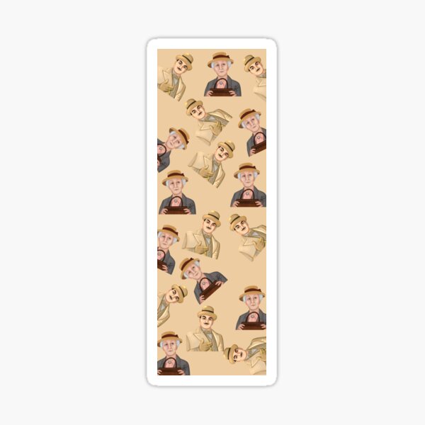 Classic Sleuths Bookmark, Agatha Christie: Miss Jane Marple and Inspector Hercule Poirot Sticker
