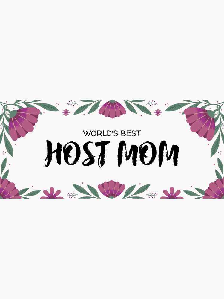 World's best host mom Apron for Sale by clara steines