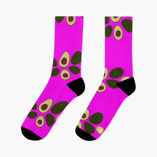 Item preview, Cute pattern of grouped avocados with fuchsia background designed and sold by hateeyes.