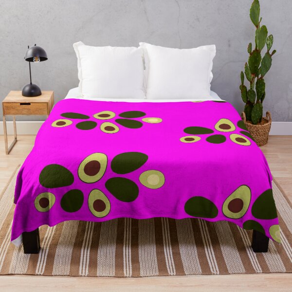 Item preview, Cute pattern of grouped avocados with fuchsia background designed and sold by hateeyes.
