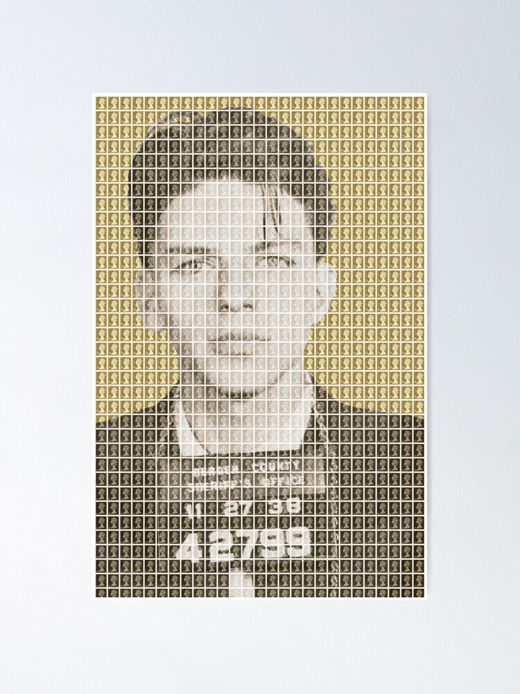 "Sinatra Mug Shot Gold" Poster for Sale by garyhogben Redbubble