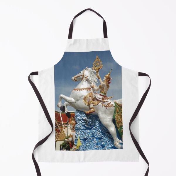 Item preview, Kanchanaburi - Wat Chai Chumphon Chana Songkhram: White Horse & Rider  designed and sold by justbmac.
