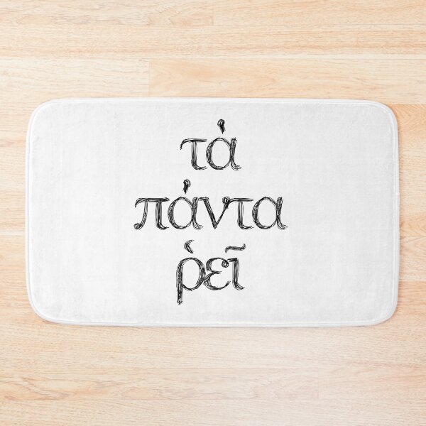Item preview, "Panta Rhei" Everything Flows Heraclitus Quote designed and sold by Happy Puppy Print On Demand.
