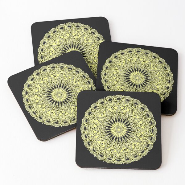 Item preview, Mandala design (pastel yellow) designed and sold by Calen  Picard-Carroll.