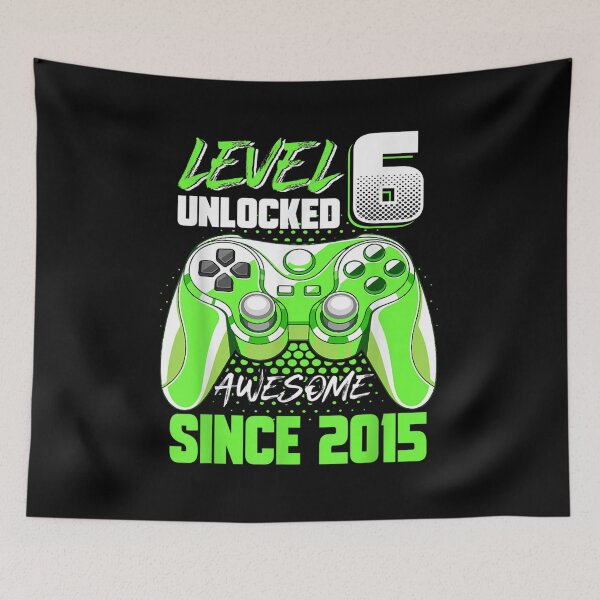 Artikelvorschau, Level 6 Unlocked Awesome 2015 Videospiel-Familien-Matching-Geschenk entworfen und verkauft von suzanso.
