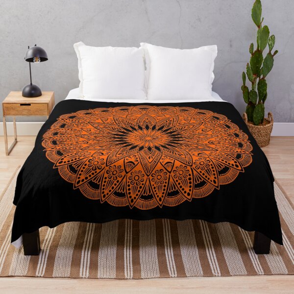 Item preview, Diseño de mandala (rojo anaranjado) designed and sold by Calen Picard-Carroll.