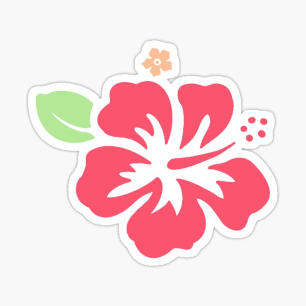 Sticker Fleur Hibiscus