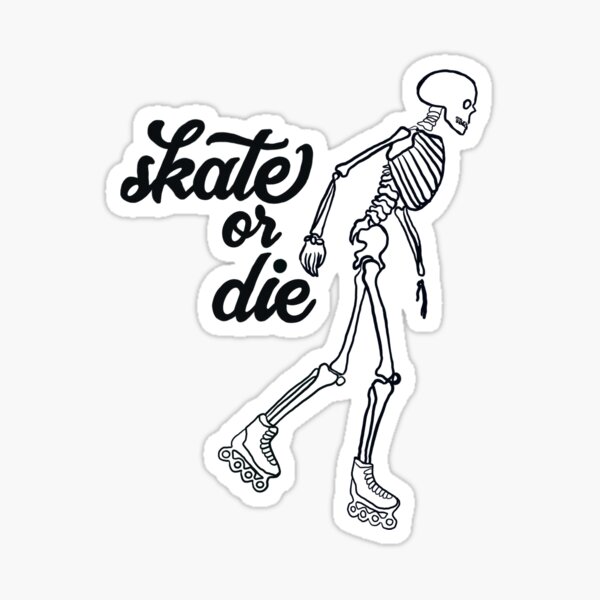 Item preview, Rollerblading Skeleton designed and sold by Thatgaybrand.