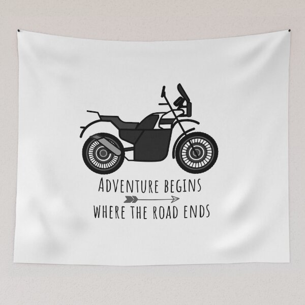 Item preview, Adventure Begins Where The Road Ends designed and sold by WeStarDust.