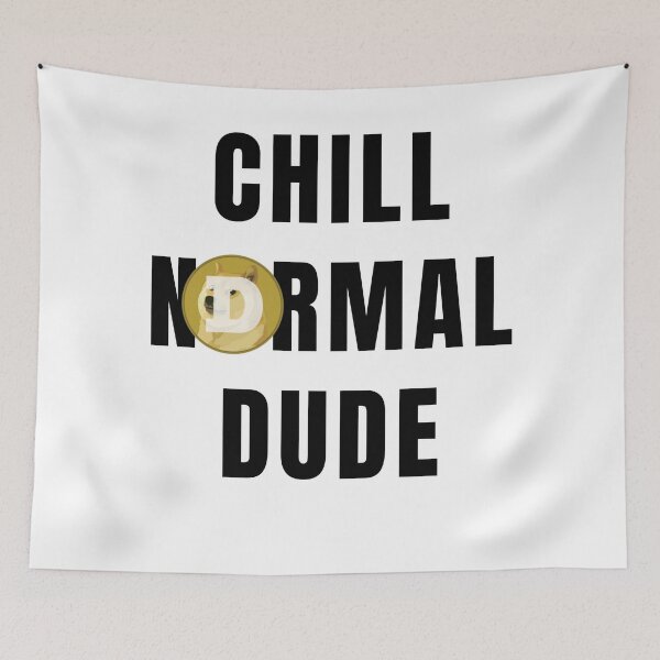 Item preview, Funny Chill Normal Dude DogeFather Doge Coin designed and sold by gillys.