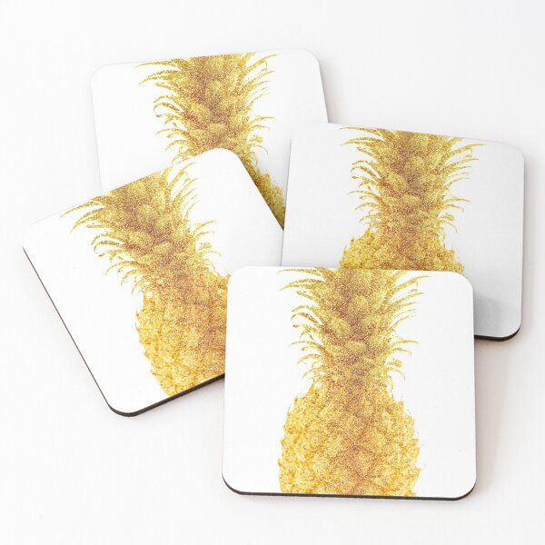Item preview, Golden Pineapple Pattern designed and sold by tropical_dream.