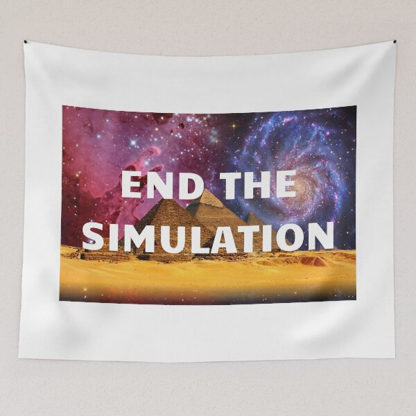 Item preview, End The Simulation | Smart Successful Stoner | We Are The Universe designed and sold by AlfaEcho.