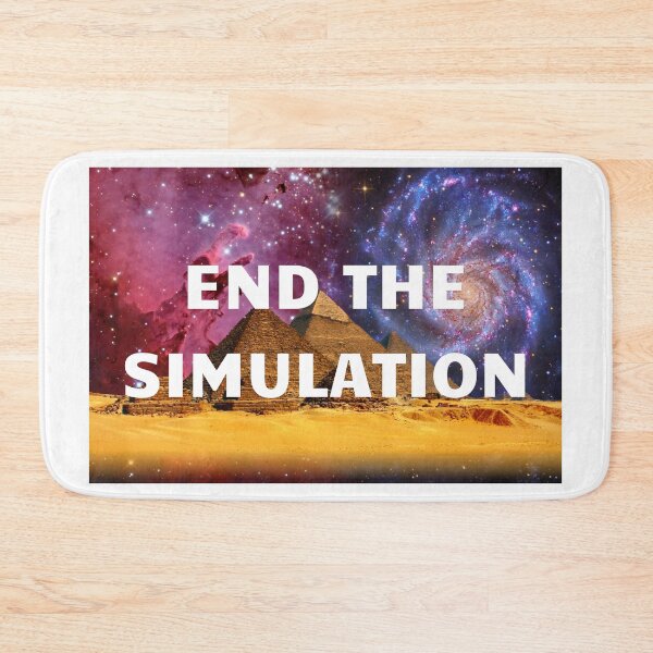 Item preview, End The Simulation | Smart Successful Stoner | We Are The Universe designed and sold by AlfaEcho.