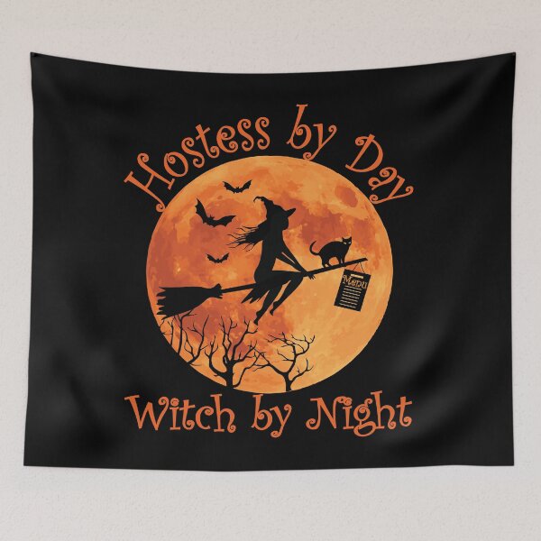 Item preview, Hostess By Day Witch By Night Halloween designed and sold by TheInkElephant.