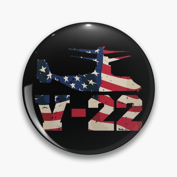 Item preview, V-22 Osprey VTOL Military Aircraft in Vintage Red White and Blue Stars and Stripes designed and sold by hobrath.