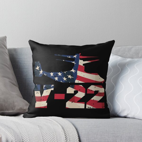 Item preview, V-22 Osprey VTOL Military Aircraft in Vintage Red White and Blue Stars and Stripes designed and sold by hobrath.