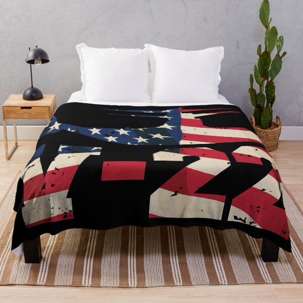 Item preview, V-22 Osprey VTOL Military Aircraft in Vintage Red White and Blue Stars and Stripes designed and sold by hobrath.