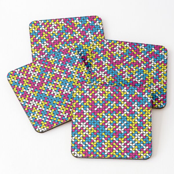 Item preview, CMYK Colour Metaballs Pattern (Black) designed and sold by John Uttley.