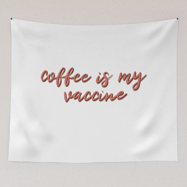 Item preview, Coffee is my vaccine calligraphy  designed and sold by 147ology.