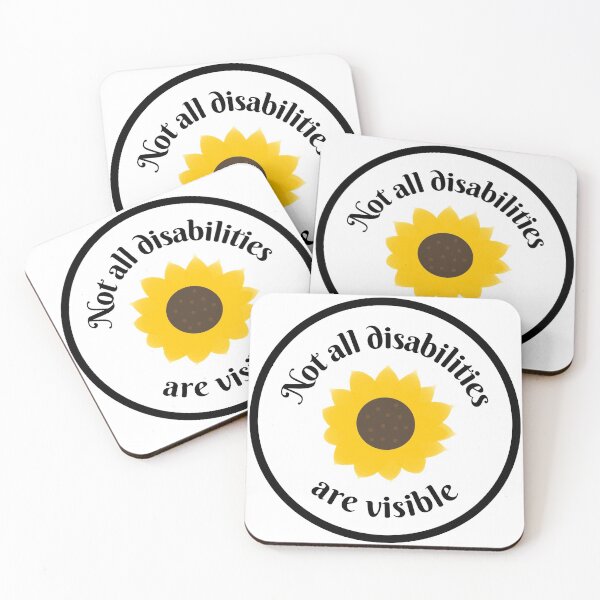 Item preview, Not all disabilities are visible - sunflower designed and sold by IvyAmber.
