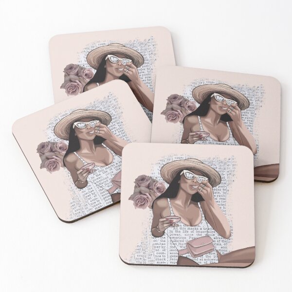 Item preview, Girl with glasses and swimsuit collage  designed and sold by Dilerte.