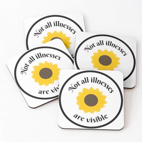 Item preview, Not all illnesses are visible - sunflower designed and sold by IvyAmber.