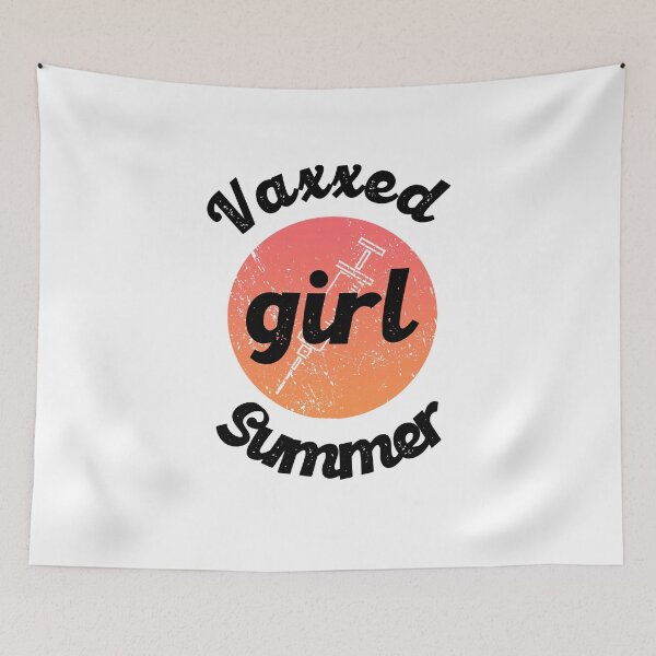 Item preview, Vaxxed Girl Summer Funny Vaccinated Summer 2021 designed and sold by RainbowPandas.