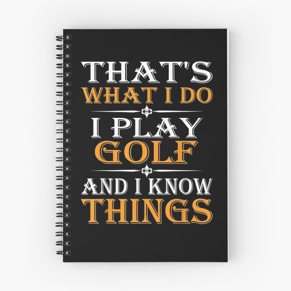 Item preview, I Play Golf And Know Things Gift  designed and sold by suzanso.