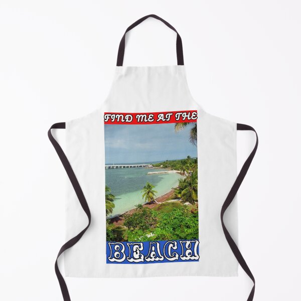 Artikelvorschau, Finden Sie mich am Strand – Palmen, blaues Wasser, Florida Keys, Brücke, blauer Himmel entworfen und verkauft von KeysTreasures.