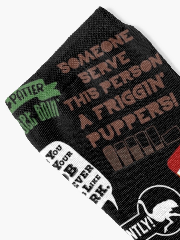 "Letterkenny Pastor Glen Quotes" Socks for Sale by DesignsByRisa
