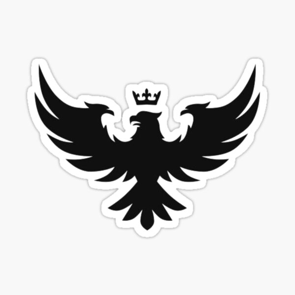 Polish Pride Gold Eagle Symbol Emblem Vinyl Decal Sticker(Orzeł Polski)