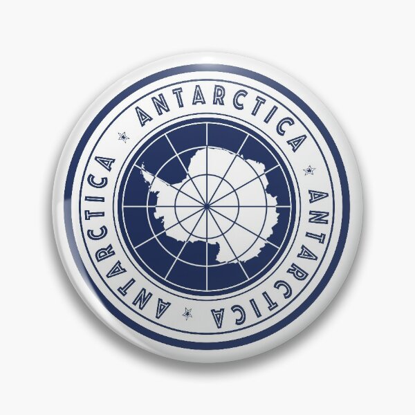 Item preview, Round Antarctica flag design - Blue designed and sold by redbraids.